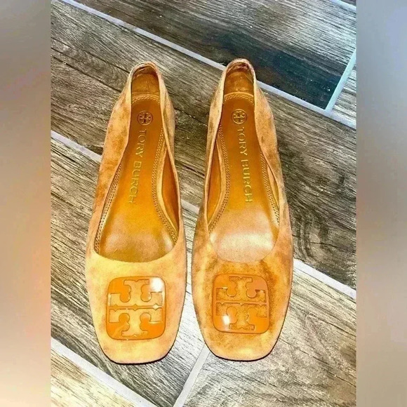 Tory Burch suede Georgia ballet flats - Picture 1 of 3